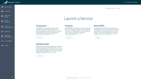 Screenshot of MariaDB SkySQL launch a service page.