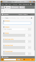 Screenshot of If you know your prospect's Name and Company, type that in eMail-Prospector tool. The tool quickly searches the internet and finds you their business email and phone