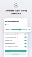 Screenshot of Generate strong passwords