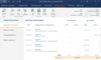 Screenshot of Example of LEAP’s accounting and billing interface.