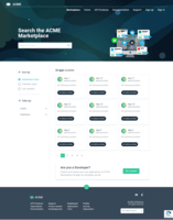 Screenshot of Sample API Marketplace