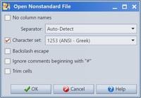 Screenshot of Open Nonstandard File tool
