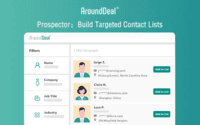 Screenshot of Prospector
Get 180M+ contacts and easily build targeted contacts lists to turn more prospects into customers.