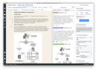 Screenshot of Zenreader's Outliner used for creating drafts. Drag and drop highlights directly into the outlines and then export everything. The references engine takes care of the citations and bibliography.