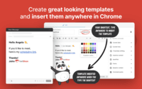 Screenshot of Create templates and insert them anywhere