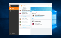Screenshot of GlobalMeet Collaboration Home Screen