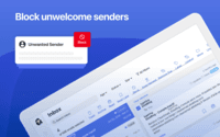 Screenshot of Block unwelcome senders