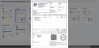 Screenshot of Multiple invoice templates