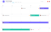 Screenshot of Project Calendars
