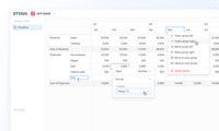 Screenshot of data management interface