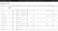 Screenshot of Agents and Groups for Central Monitoring Console (CMon)