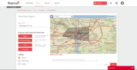 Screenshot of Regroup lets you leverage geo-fences so you  can alert users in specific geographic zones
