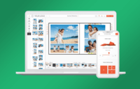 Screenshot of Printbox, a photo book software that sells. Various Editors for every photo product and an AI-driven Smart Creation ensure great usability and high conversion rates.