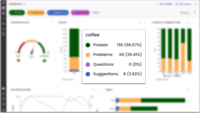 Screenshot of Advanced sentiment analysis including customer questions and suggestions