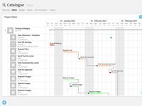 Screenshot of Marketing Project Planning - Gantt Chart View