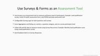 Screenshot of Surveys & Forms as an Assessment Tool