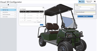 Screenshot of Customize specialty vehicles by dragging-and-dropping accessories and add-ons.