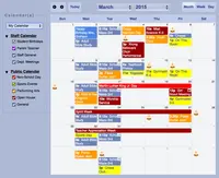 Screenshot of Gradelink Calendar