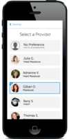 Screenshot of Mobile Friendly Appointment Scheduling