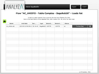 Screenshot of Sources data monitoring in Analyza