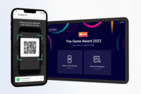 Screenshot of Contactless check-in for attendees, by scanning in their QR code. The iPad can be used as a contactless check-in kiosk to enable attendees to self-check in.