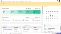 Screenshot of an overview of the status of all contracts and prioritize tasks accordingly with its personalized dashboard.