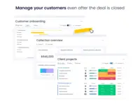 Screenshot of Post-sales Management - To help users build lasting customer relationships once the deal is done or stay on top of client projects, with collection tracking.