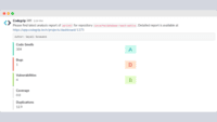 Screenshot of Codegrip Analysis