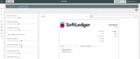 Screenshot of SoftLedger PDF Template Editor