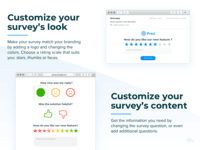 Screenshot of Customize your surveys