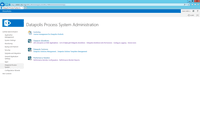 Screenshot of Datapolis Process System central administration