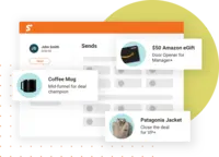 Screenshot of Sendoso Platform: Inspire action and drive revenue in every phase of the customer journey by sending personalized gifts, eGift cards, food and wine, and other Physical Impressions™ at scale.