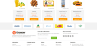 Screenshot of Products Page of Online Grocery Store