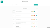 Screenshot of Projects Dashboard