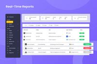 Screenshot of Real-Time Reports for instant access to work process