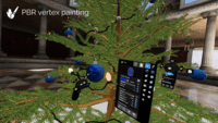 Screenshot of PBR vertex painting