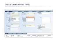 Screenshot of Create user defined fields