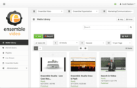 Screenshot of Ensemble Video works in concert with users and systems across your organization to enable collaborative sharing and management of an ever-increasing flow of video content.