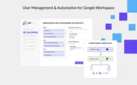 Screenshot of user management automation for Google Workspace onboarding, offboarding and modifying in bulk.