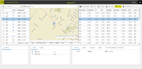 Screenshot of Time Card Editor with Geo location of punch