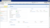 Screenshot of StorMagic SvSAN web GUI. Management of all SvSAN nodes and clusters can be carried out in the GUI.