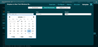 Screenshot of Scheduling feature