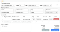 Screenshot of Easily generate purchase orders