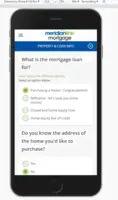 Screenshot of A built-in Point-of-Sale solution that enables users to go 100% digital, MeridianLink Mortgage provides a configurable mobile application for borrowers.