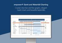 Screenshot of With empower® charts, you can quickly create sophisticated, professional PowerPoint charts – crystal-clear bar and line graphs as well as elegant Gantt charts and beautiful waterfalls.