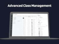 Screenshot of Manage class schedules, staff assignments, and credit passes with ease.