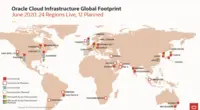 Screenshot of Oracle Cloud Infrastructure Global Footprint