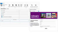 Screenshot of Collect contact and lead data through web forms and landing pages