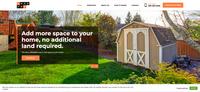Screenshot of Homepage - ShedPro Sales-focused Website for Shed Businesses