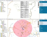 Screenshot of CSR Location Analysis Through GIS Mapping
